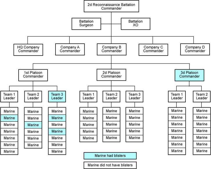 map of 2d Recobbaissance Battalian organization