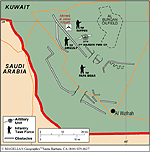 Figure 4. Units around Al Jaber, night of February 24, 1991 thumbnail