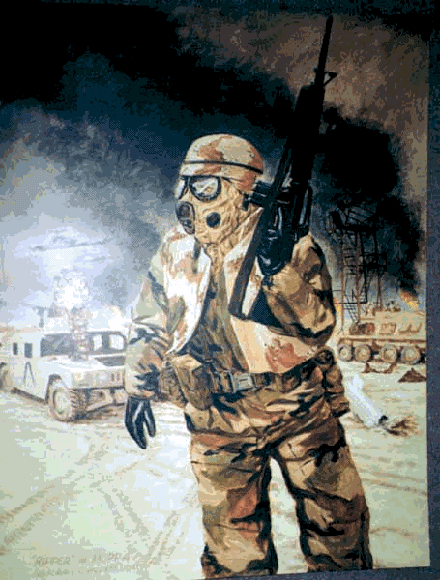 Figure 6. "'Ripper' in MOPP-4" by Lt. Col. H. A. Chenwoeth, USMCR