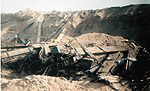 Figure 2. Destruction of 122mm rockets in the Pit
