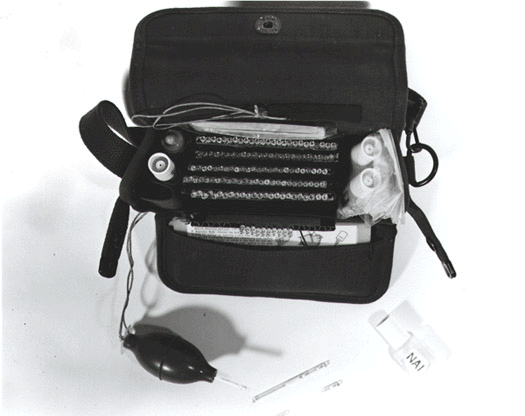 Figure 12. Photograph of M18A2 chemical agent detector kit provided by UK Ministry of Defence