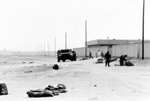Figure 14. Photograph of Fox vehicle testing taken by a US Army officer in charge of decontamination operations, 54th Chemical Troop. (Reprinted by permission).