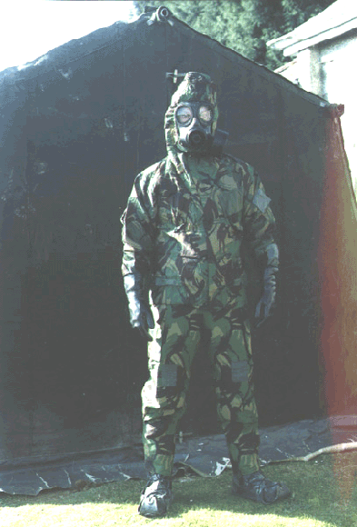 Figure 9. Photograph of British NBC suit provided by UK Ministry of Defence