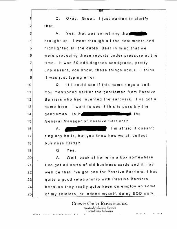 Interview with Major Jonathan Watkinson, October 16, 1997