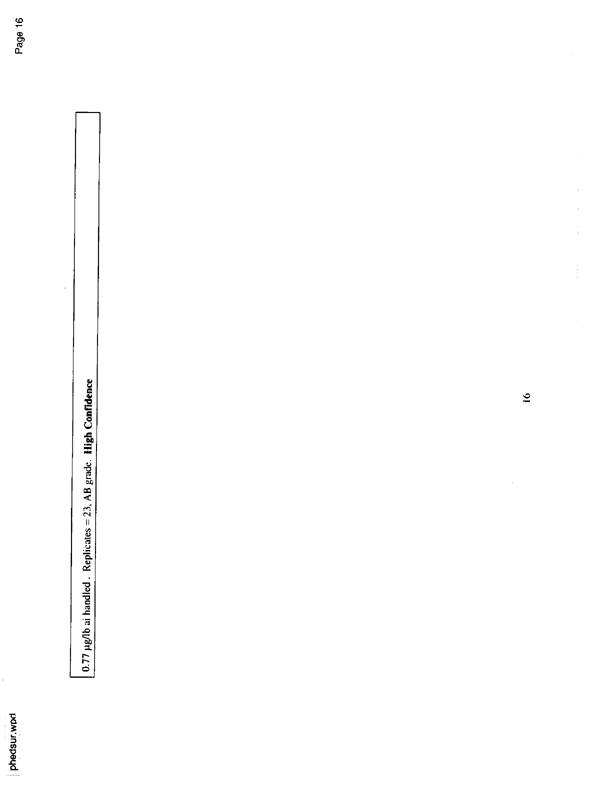   US Environmental Protection Agency, EPA Office of Pesticide Programs, �PHED Surrogate Exposure Guide,� August 1998.