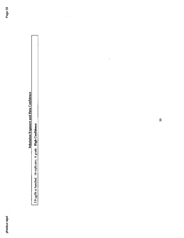   US Environmental Protection Agency, EPA Office of Pesticide Programs, �PHED Surrogate Exposure Guide,� August 1998.