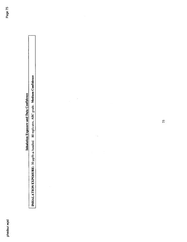   US Environmental Protection Agency, EPA Office of Pesticide Programs, �PHED Surrogate Exposure Guide,� August 1998.