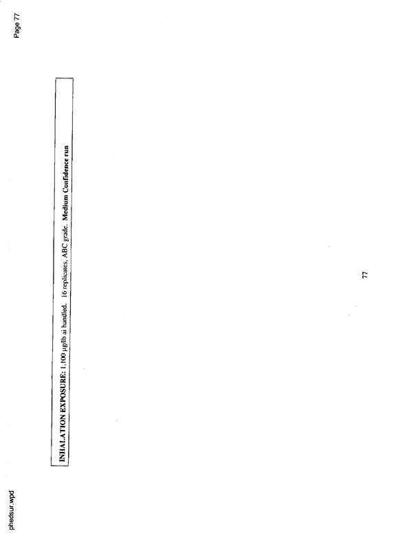   US Environmental Protection Agency, EPA Office of Pesticide Programs, �PHED Surrogate Exposure Guide,� August 1998.