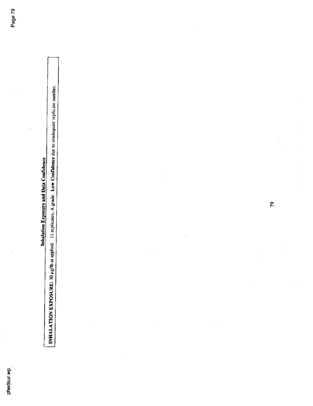   US Environmental Protection Agency, EPA Office of Pesticide Programs, �PHED Surrogate Exposure Guide,� August 1998.