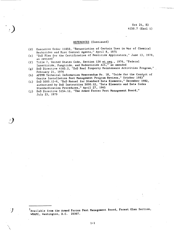   US Army Forces Command Regulation 700-2, �FORSCOM Standing Logistics Instructions,� August 15, 1990, p. 6-9.