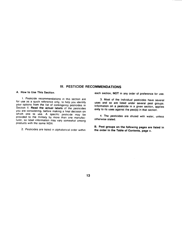   Armed Forces Pest Management Board, Technical Information Memorandum No. 24, Contingency Pest Management Pocket Guide, Third Edition, April 1988.