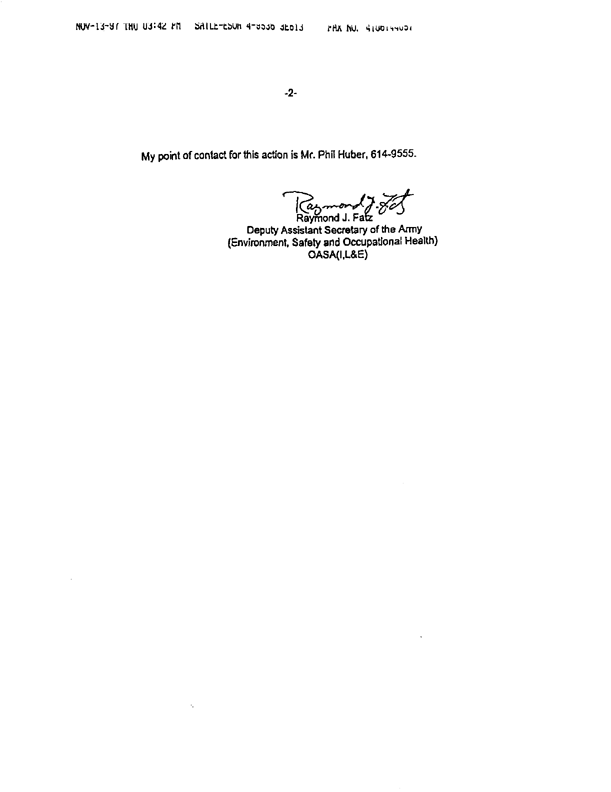 Memorandum from Under Secretary of Defense (Acquisition & Technology), Subject: �Approval for Local Purchase of Pesticides During Deployment Operations,� February 1, 1999.